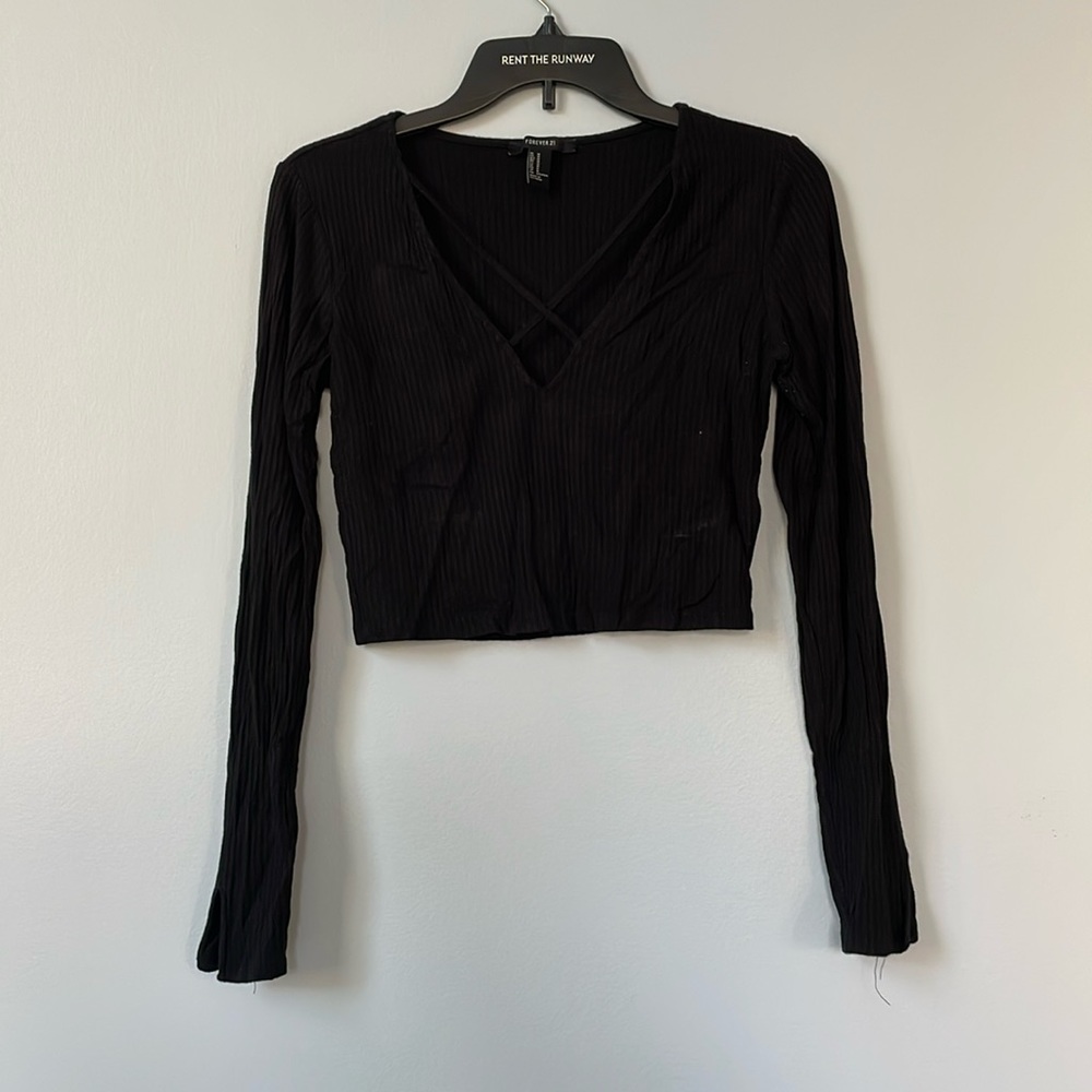 Forever 21 Long Sleeve Crop Top